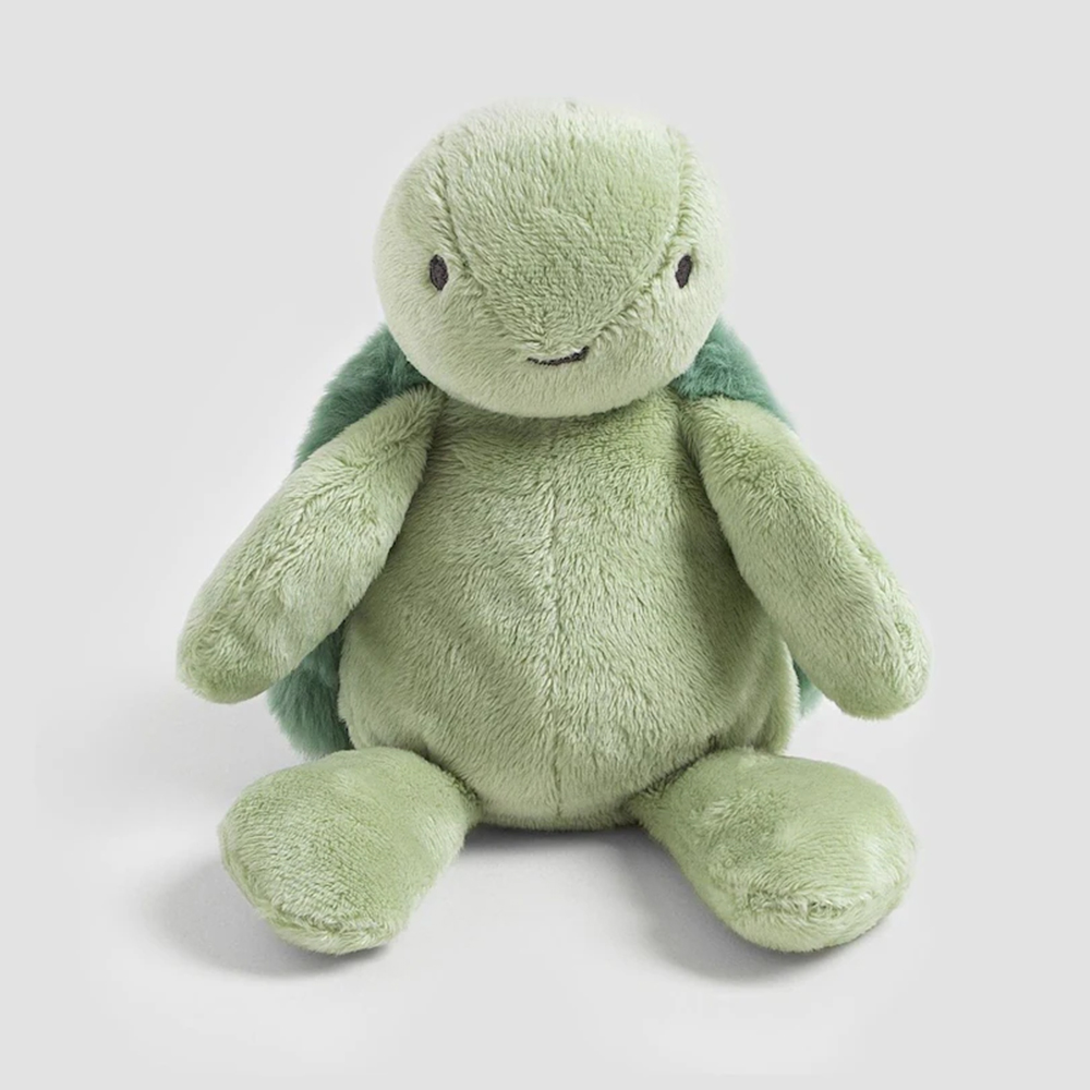 High-volume production of green turtle loveys with export-grade quality control for OEM clients